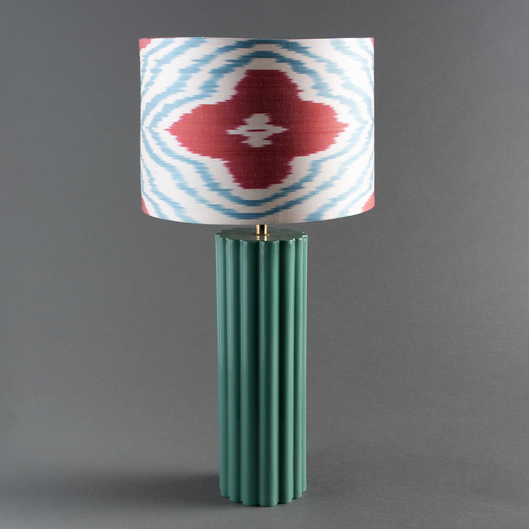 CÚPULA STUDIO BERGAMIN IKAT SEDA BLU
