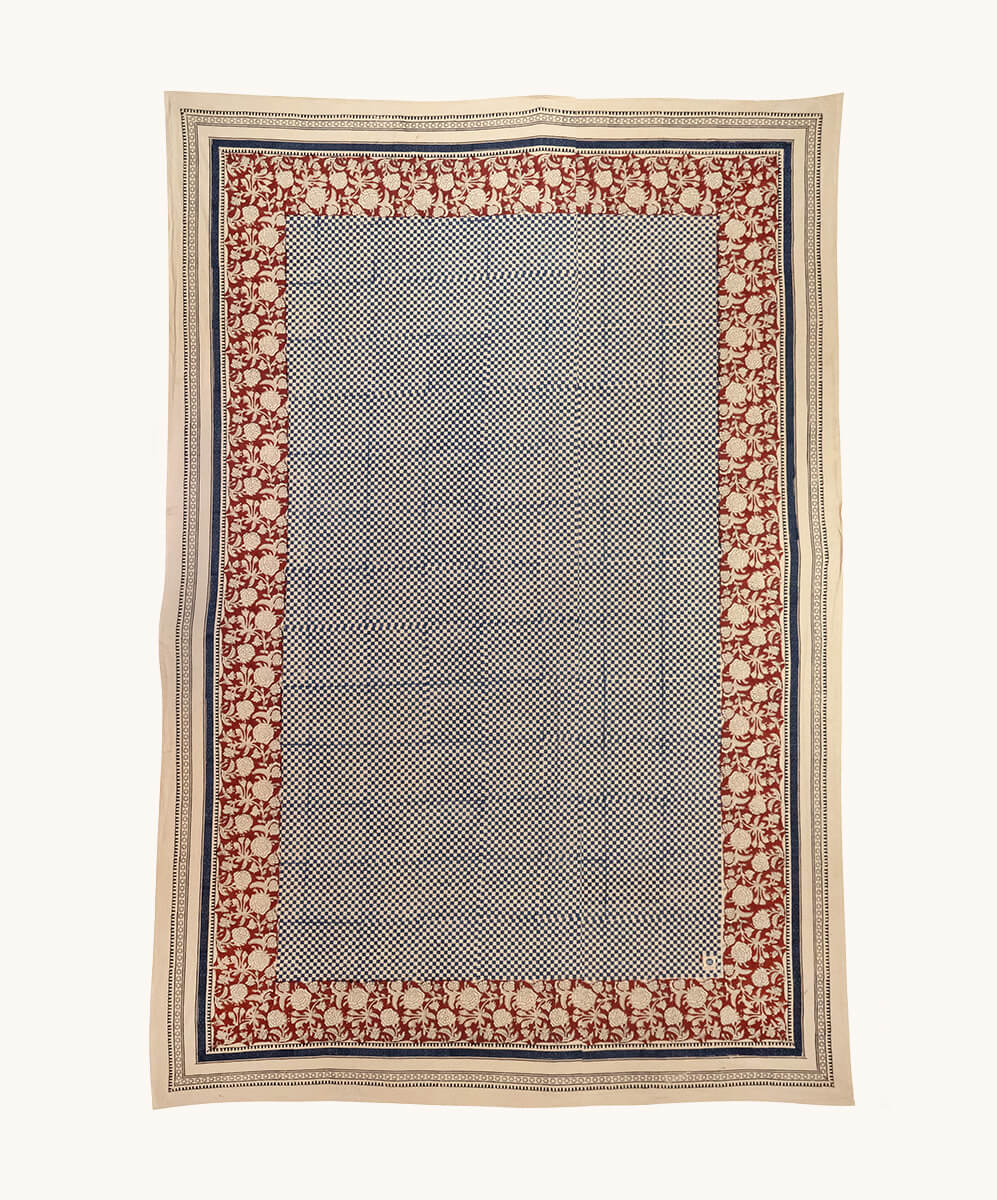 TOALHA DE MESA BLU E ROSSO