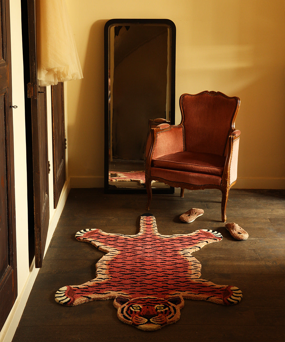 TAPETE TIGRE ROSSO LARGE