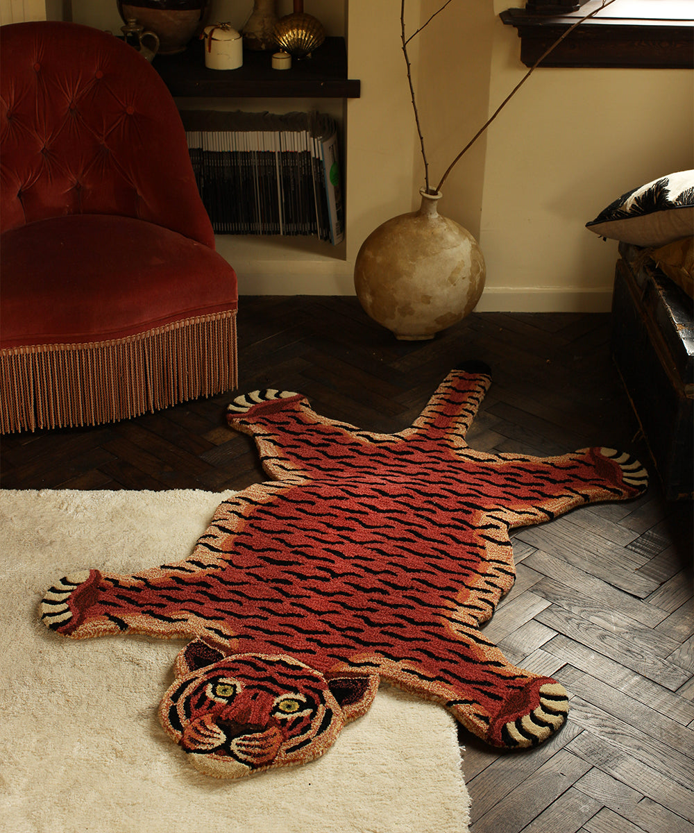 TAPETE TIGRE ROSSO LARGE